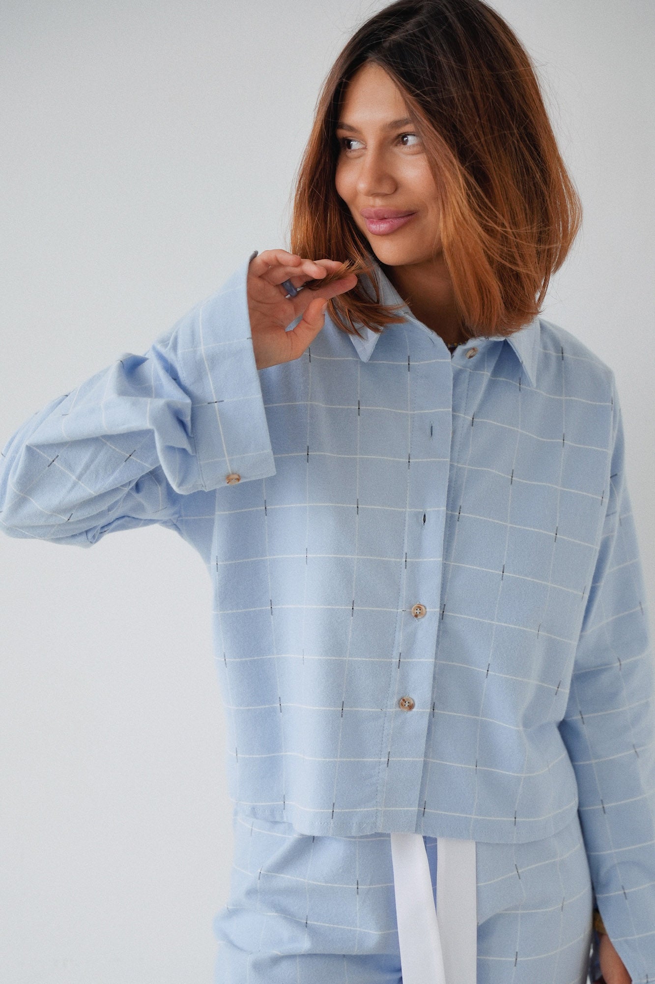 Hemd Flanell Blau